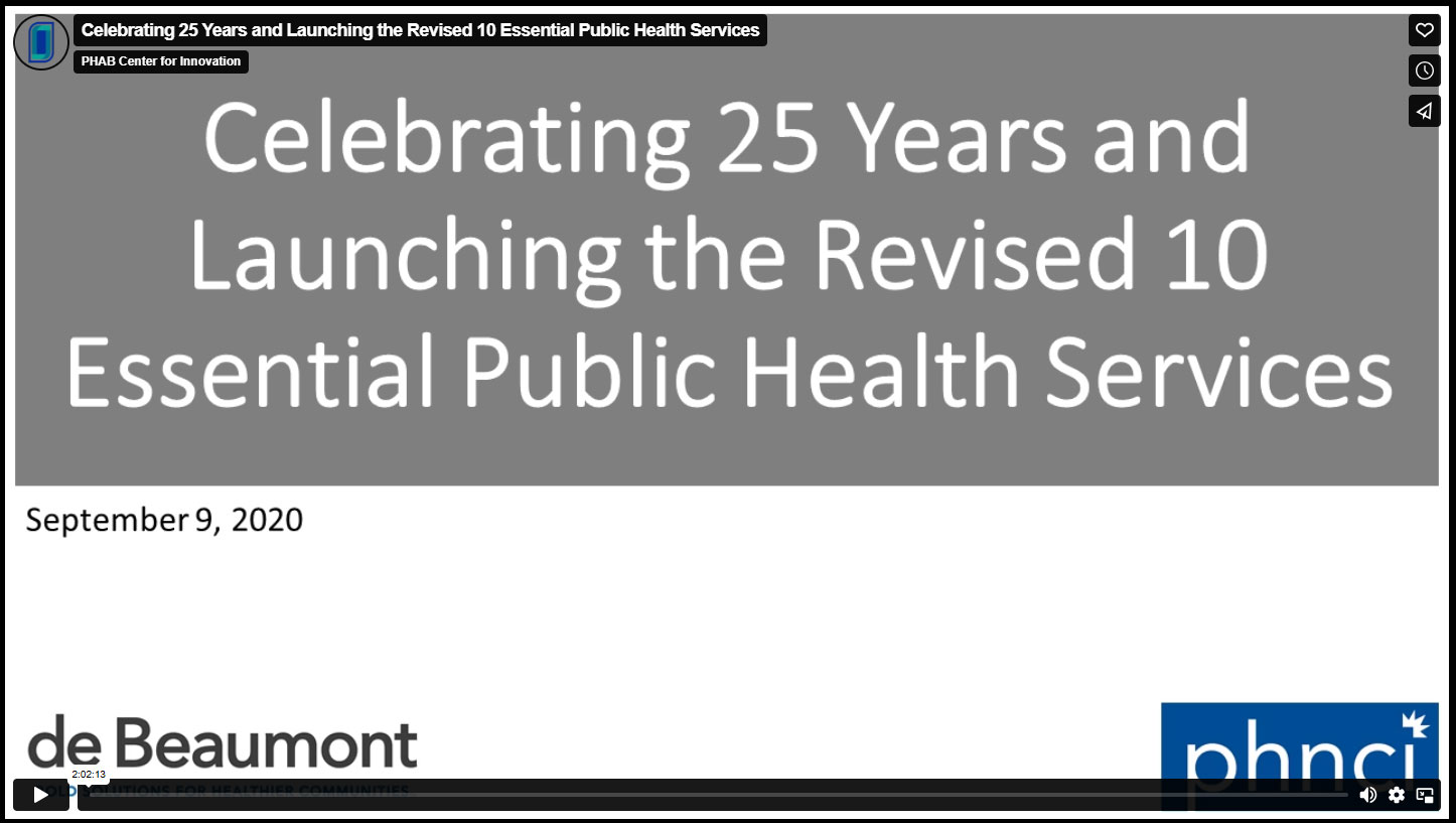 Revised 10 Eassential Public Health Services