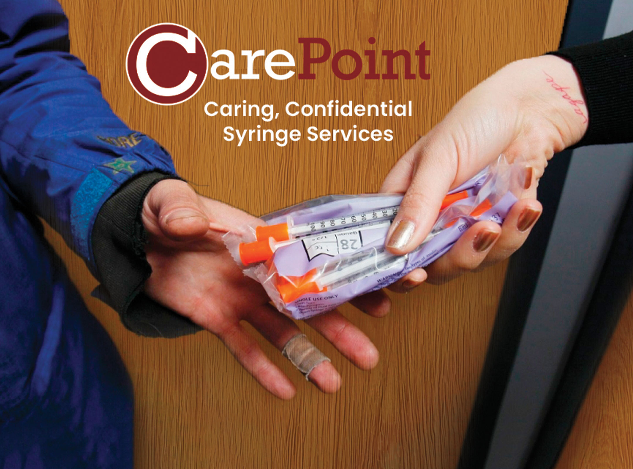 Handing syringes over