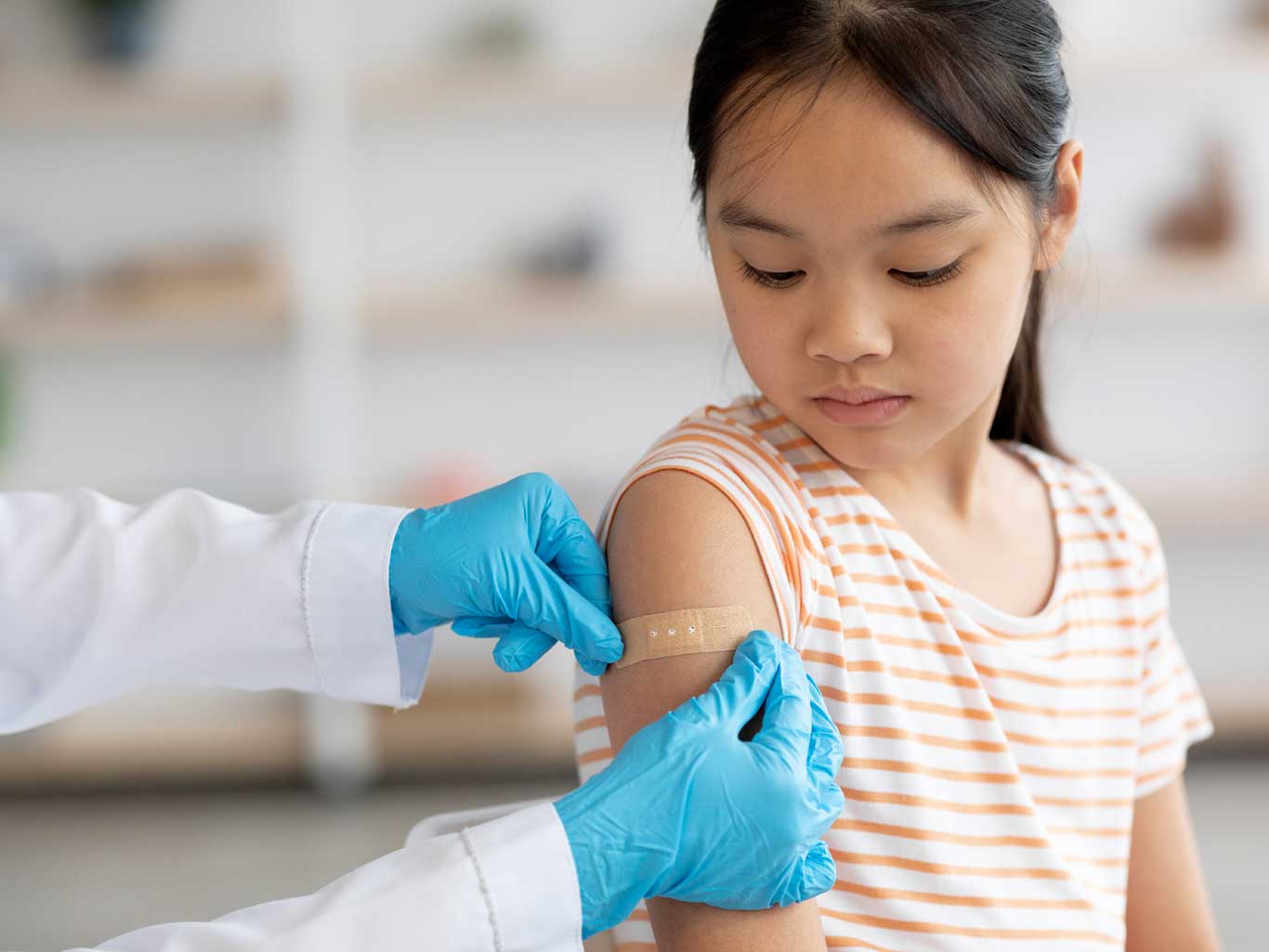 Child Receiving a Band-Aid