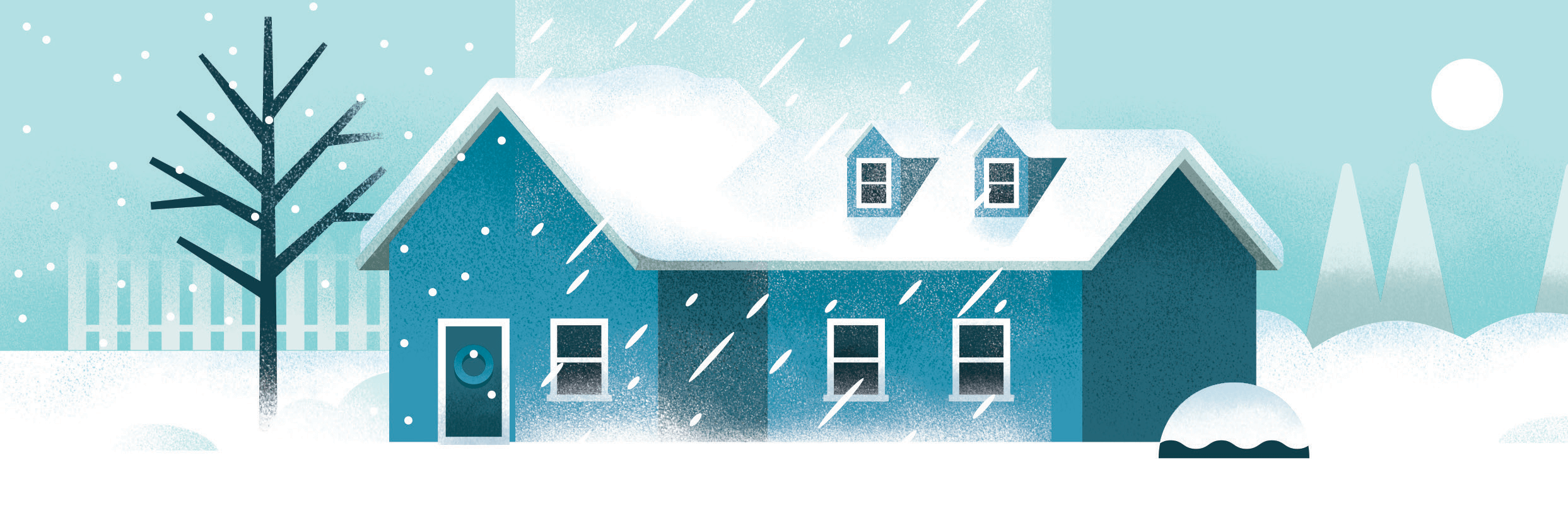 House in the snow