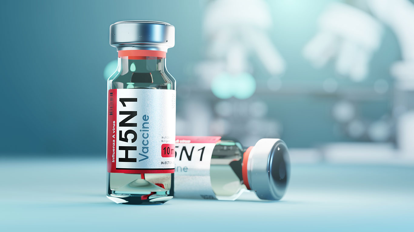 Picture of H5N1 Vaccine Bottle